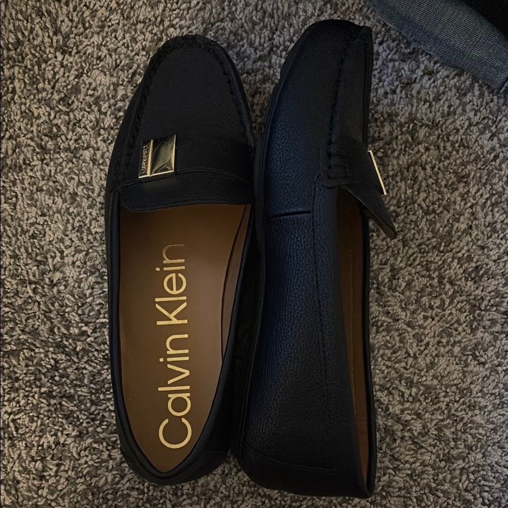 Calvin Klein Black Slip-On Loafers